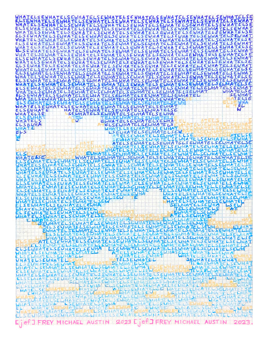 Print: What Else (Clouds) by Frey Michael Austin
